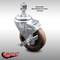Service Caster 4 Inch SS High Temp Glass Filled Nylon 1/2 Inch Threaded Stem Caster with Brake SCC-SSTS20S414-GFNSHT-TLB-121315 - alternate 1